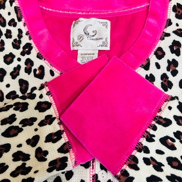 👑 PJ Couture Cheetah Print Thermal Velour Trim Set - Picture 6 of 10